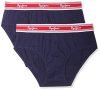 Pepe Jeans Innerwear Men’s Solid Cotton Antibacterial Brief (Pack of 2) True Blue