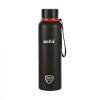 Cello Duro Tuff Stainless Steel Series Kent Flask, 750ml Black | Hot and Cold Stainless Steel Water Bottle | Scratch Resistant DTP Coating Flask |Vacuum Insulated Bottle for Travel, Home, Office