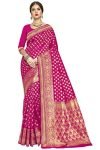 Glory Sarees Women’s Art Silk Kanchipuram Saree (kara115pink_Pink)