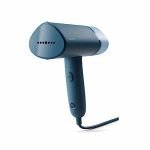 PHILIPS Handheld Garment Steamer STH3000/20 – Compact & Foldable, Convenient Vertical Steaming, 1000 Watt Quick Heat Up, up to 20g/min, Kills 99.9%* Bacteria (Reno Blue), Small