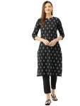 YUVVIK Women’s Straight Kurta and Pant Set Black