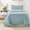 amazon basics Microfiber Duvet Cover with Pillow Cover Set (Twin/Twin XL, Spa Blue, 167.6 cm X 228.6 cm, 50.8 cm X 66 cm, Single Size )