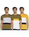 Diverse Solid Regular Men’s Tshirt (DCMTSP03RC23L35-53_Olive, Yellow M)