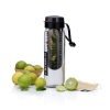 Steelo Plastic Fruit Infuser Bottle, 700ml, Black, Set of 1