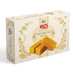 Lal Sweets Diwali Special Mysore Pak Signature | Made with Special Cow Desi Ghee | Melts in Mouth | Healthy and Delicious Sweets | Traditional Taste of Mysuru | Diwali Sweets Gift Box | Indian Mithai – 400gm