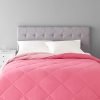Amazon Basics Polyester Reversible Comforter – (Pink, Full Size, Pack of 1)