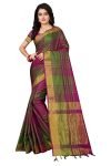 Leriya Fashion Women’s Cotton Silk Saree (Multicoloured)