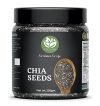 Go Vegan Raw Unroasted Chia Seeds – 250 Gram Jar Pack | Omega 3 and Fiber for Weight Loss