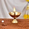 Brass Diya Diwali Decoration Items for Home décor Gift Deepak Oil Lamp for Diwali Decoration Item, Daily Puja & Other Religious Rituals | Home Décor | Deepak for Home, Office & Temples | Festive Gifts
