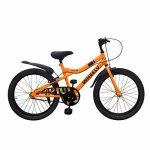 Wheely Avenge 20T Kidsa Bike, 12 Inch Frame, Tangerine Orange, Single Speed Steel Frame Bike, Ideal for 6-10 Years Unisex, Height 3.5-4.5 feet, Rigid