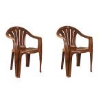 Cello Capri Chair Set Pack of 2 – Sandalwood Brown