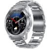 Fire-Boltt Dagger Luxe 1.43″ Super AMOLED Display Luxury Smartwatch, Stainless Steel Build, 600 NITS Brightness with Single BT Bluetooth Connection, IP68, Dual Button Technology (Stainless Silver)