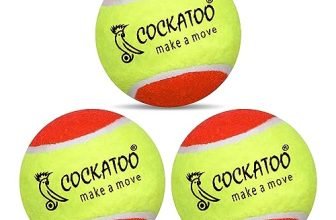 Cockatoo Rubber Cricket Tennis Ball, Construction Of Tennis Ball For Cricket For Optimal Performance,Suitable For All Skill Levels. (90 Gr Per Ball-Pack Of 3-Yellow Orange)