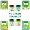 TE-A-ME Green Tea Combo Of Kashmiri Kahwa Green Tea, Tulsi Green Tea, Green Tea, Honey Lemon Green Tea (10 Tea Bags In Each Variety = 40 Tea Bags)