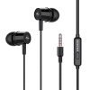 Kratos Thump Wired Earphones, Powerful Bass, HD Sound Quality Earphones, Tangle Free Cable, Comfortable in Ear Fit, with Mic 3.5 mm Jack – Black