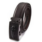 BANGE® Mens Genuine Leather Belt with Limited Edition Buckle (a House Of Brands Company design) (T131_BRO_120)