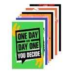 Printelligent Quote and motivational poster set of 10 size (45 cm x 30 cm) (F)