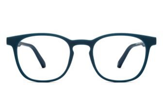 Lenskart Blu Hustlr | Peyush Bansal Glasses For Eye Protection From Digital Screens | Computer Glasses With Blue Cut & Uv Protection | Lightweight Specs With Zero Power | Medium | Navy