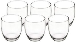 Amazon Brand – Solimo Juice Glass Set, Set of 6 (245ml Each, Transparent)