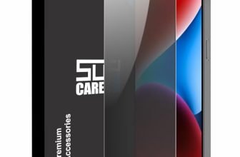 SupCares Edge to Edge Privacy Tempered Glass for iPhone 14, iPhone 13 and 13 Pro (6.1 Inch) with Easy Self Installation Kit | Black