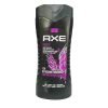 Axe Dark Temptation 3 In 1 Body, Face & Hair Wash for Men, Long-Lasting Refreshing Dark Chocolate Fragrance Natural Origin Ingredients, Removes Odor & Bacteria, Dermatologically Tested, 400ml
