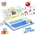 Wembley Kids Laptop Computer Toy for Kids 3 4 5 Years Activity Electronics Alphabet & Number Learning with Games & Music for Kids Learning Educational Toy – Blue