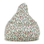 Amazon Brand – Solimo Feather XXXL Fabric Printed Bean Bag Filled With Beans (Multicolour)
