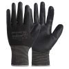 KARAM ProKut Multi Purpose Black Polyester with Black PU Coating Glove | Safety Gloves for Mechanical Risk | HS22 | Size – Medium