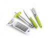 Ganesh 4 in 1 Combo Pack Included 1 Grater|1 Peeler – 1 Knife – 1 Gas Lighter|Multicolor