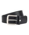 Urbano Fashion Black Leather Belt For Men (Belt-0015-Black-38)