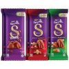 Cadbury Dairy Milk Silk Small Chocolates Combo (2 X Bubbly 50G, 2 X Roast Almond With Whole Nuts 58G And 2 X Fruit And Nut 55G)