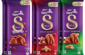Cadbury Dairy Milk Silk Small Chocolates Combo (2 X Bubbly 50G, 2 X Roast Almond With Whole Nuts 58G And 2 X Fruit And Nut 55G)