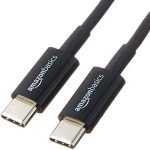 Amazon Basics USB Type-C to USB Type-C 2.0 Cable for Charging Adapter, Smartphone – 3 Feet (0.9 Meters) – Black
