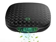 SR CREATION Car Air Purifier, Remove 99.9% of Dust, Smoke, Odors, and Harmful Particles, Ideal for Car Office Bedroom, Fresh Plant Fragrance, Type-C Cable (Black)