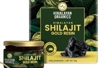 Himalayan Organics Shilajit Gold Resin – 25G | Contains 24 Carat Gold | 100% Ayurvedic | Pure And Natural Shilajeet | Helps To Boost Immunity, Energy, Strength, Stamina, And Overall Health – 25G