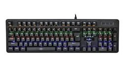 Redgear Shadow Amulet Mechanical Keyboard with Clicky Blue Switch, Rainbow Led Modes, Windows Keylock and Floating Keycaps, Wired