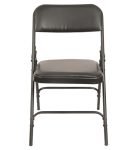 Grandwill Retro Folding Chair for Home/Study Chair and Restaurant Chair (Metal, Black)