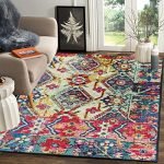 Status Contract 5 X 7 Feet Multi Printed Vintage Persian Carpet Rug Runner For Bedroom/Living Area/Home With Anti Slip Backing