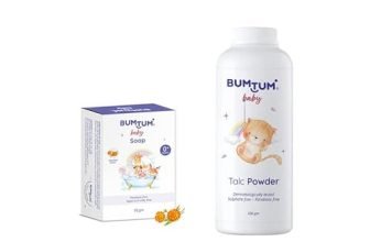 Bumtum Paraben Free Baby Soap 50Gram (Pack Of 1) & Baby Talc Powder (200 Gram) Combo