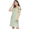AND Women’s Viscose A-Line Mini Dress (SS22AG003DRR23A_Mint_8)