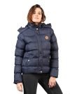 CHKOKKO Women’s Winter Quilted Jacket Navy L
