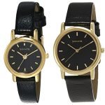 Sonata Analog Black Dial Women & Men (NJ8976YL03W + NJ7987YL03W) | rakshabandhan gifts