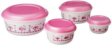 Aristo Supreme Plastic Storage Container Set Of 4, Color May Vary (Capacity – 350-650 – 1300-2500 ml)