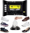 Rushwak Shoe Wipes Sneaker Wipes (1 Pack of 80 Pcs) Instant Sneaker Cleaner Shoe Cleaning Wipes Sneaker Wipes for Shoes Quick Remove Dirt Stain Shoe Cleaner Wipes Shoe Wipes for Sneakers Cleaning Kit