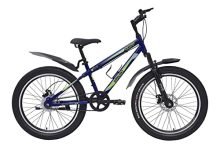 playR #BFF 24 Inch – Fat Tyre – Single Speed – Front Wheel Shock Abs – Front and Rear Disc Brake – Electric Blue