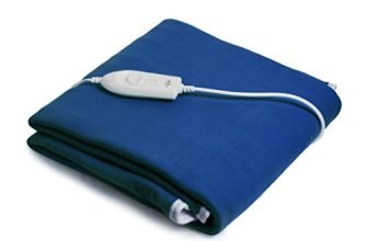 Expressions Polar Electric Bed Warmer – Electric Under Blanket – Single Bed Size (150Cms X 80Cms) With 3 Heat Settings & Dual Safety Feature With Over Heat Protection – Color: Dark Blue