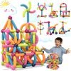 ToyDen Magnetic Sticks 32 pcs Building Blocks for Kids- Magnetic Toys for Kids Girls Boys Toddlers Age 2 3 4 5 6 7 8 9 Yrs- Educational Stem Learning Magnet Stick with Balls Game Set,Multicolor