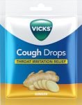 Vicks Cough Drops Bags Ginger 1.8G (20 Count)