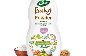 Dabur Baby Powder: Talc And Asbestos Free | With Oat Starch, Arrowroot Powder & Amba Haldi | Hypoallergenic & Dermatologically Tested With No Paraben & Phthalates – Pack Of 300 G