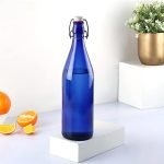 Cello Aquaria Plus Glass Water Bottle, Light Weight, Clear, 1000 Ml, Purple